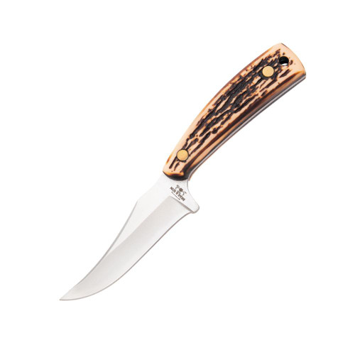 Bear & Son Cutlery Son Upswept Skinner Fixed Knife 3-1/8" Clip Point Blade Stag - 753