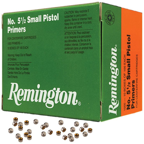 Remington Bulk Components Centerfire Primers 5-1/2 Small Pistol 1000 Count - 22626