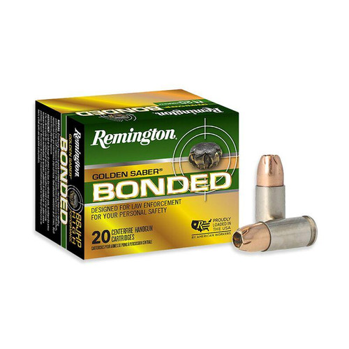 Remington Golden Saber Bonded Handgun Ammo 9mm Luger 147 gr. Bjhp 20/ct