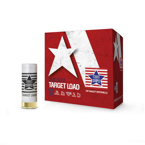 PPU Star & Stripes Target Load Shotshells 12ga 2-3/4" 7/8oz #7.5 25/ct