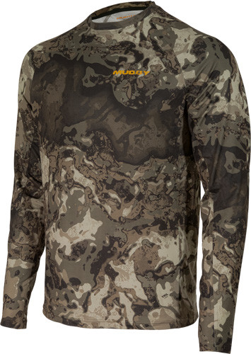 MUDDY BASE LAYER CREW TOP VEIL CANYON GREY LARGE