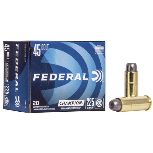 Federal Champion Handgun Ammunition .45 Colt 225gr HP 20/ct