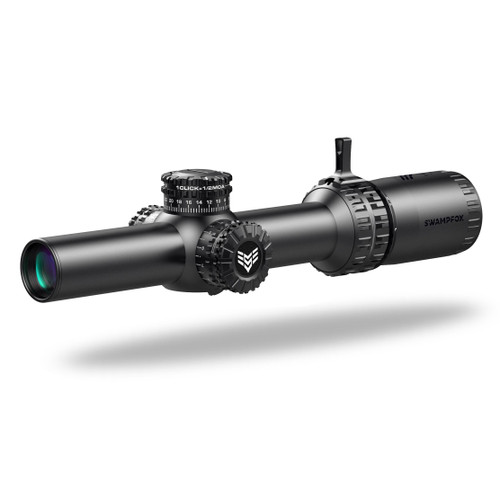10 Ring Swampfox Arrowhead LPVO Series Rifle Scope 1-8x24 30mm SFP IR Green MOA Black