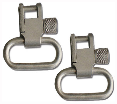GrovTec Locking Rifle 1" Satin Nickel Steel Sling - GTSW03