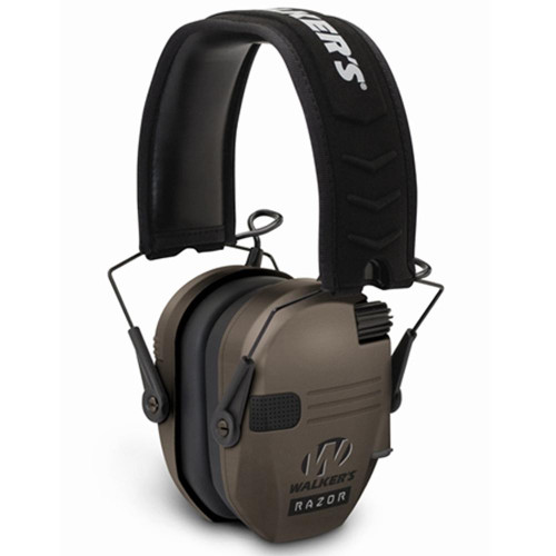 Walkers Game Ear Razor Slim Shooter Folding Muffs 23dB Dark Earth