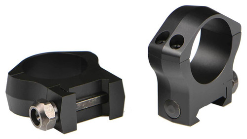 Warne 2-Piece Picatinny Style Mountain Tech Scope Rings 1" Medium Matte - 7201M