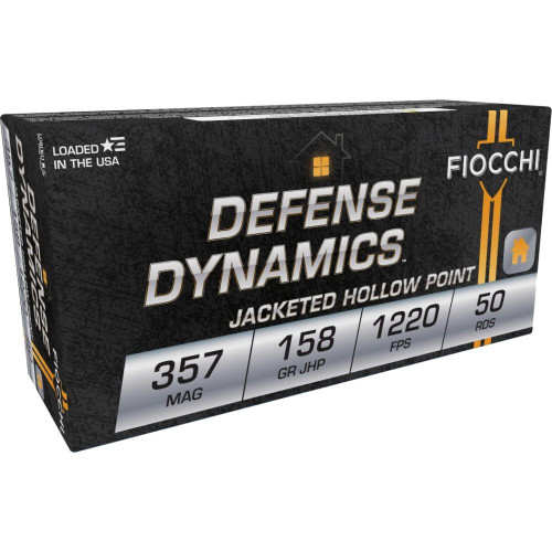 Fiocchi Pistol Shooting Dynamics Handgun Ammunition .357 Magazine 158 gr JHP 50/rd