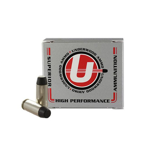 Underwood Ammo Hard Cast Flat Nose Handgun Ammunition 10mm Auto 200gr FN 20/ct