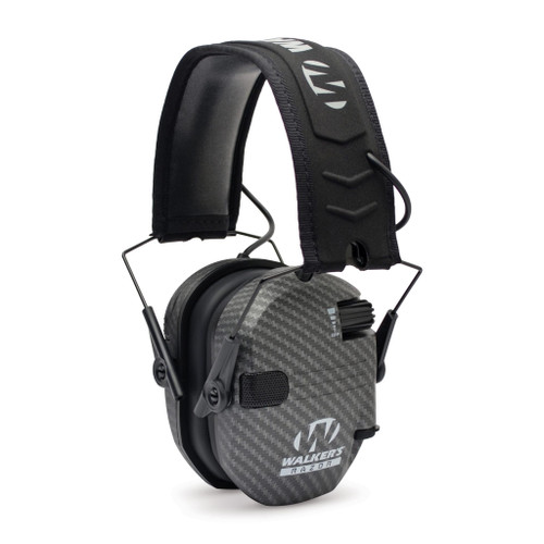 Walkers Game Ear Razor Slim Shooter Folding Muff-Carbon