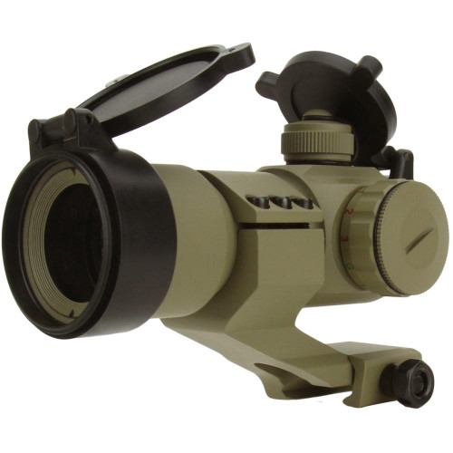 TacFire Red/Green Dot Sight 1x30 Dual Illuminated Tan with Cantilever Mount