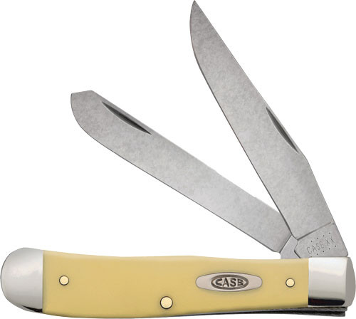 Case Knives Yellow Synthetic Smooth Trapper