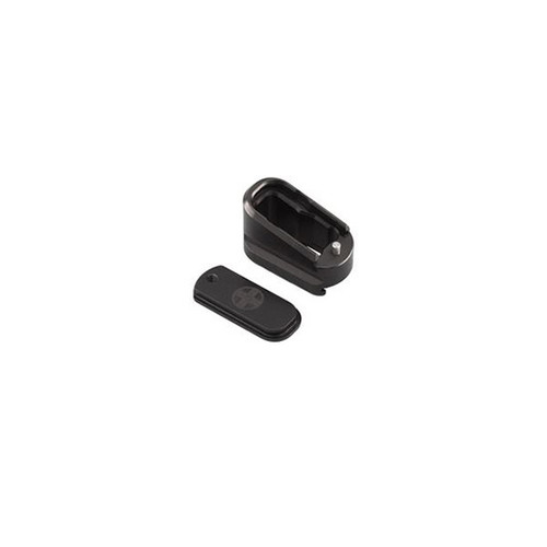 Shield Arms Magazine Extension +2 Extended 2-Round Fits Glock 43 Black Aluminum - G43ME2BLK