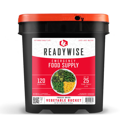 ReadyWise Freeze Dried Vegetable Bucket 120 Servings - RW40-62120