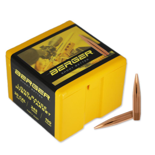 Berger Long Range Hybrid Target HPBT .30 Cal 245gr, 100 Count - 30487