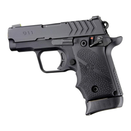 Hogue Overmolded Rubber Grip for Springfield 911 .380 Ambidextrous Safety Black
