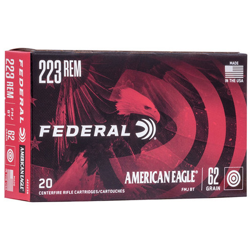 FED AMERICAN EAGLE 223REM 62GR FMJ 20/25