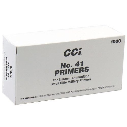 CCI Standard Primers #41 (Small) 5.56mm Military / NATO Sensitivity 1000 Count - 0001