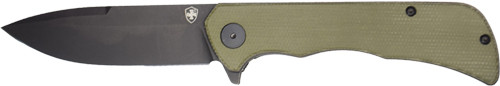 TEMPLAR KNIFE PALADIN FOLDER 3.27" GREEN MICARTA BLK DP D2!