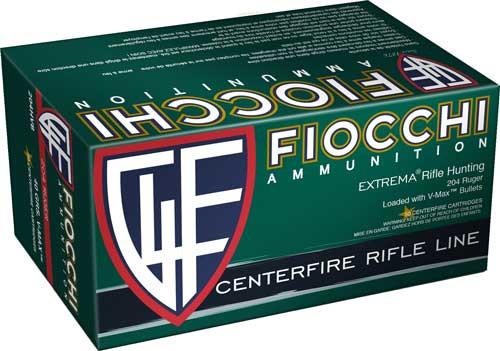 Fiocchi 204 Ruger 32gr V-Max 50-Round 20BX/CS