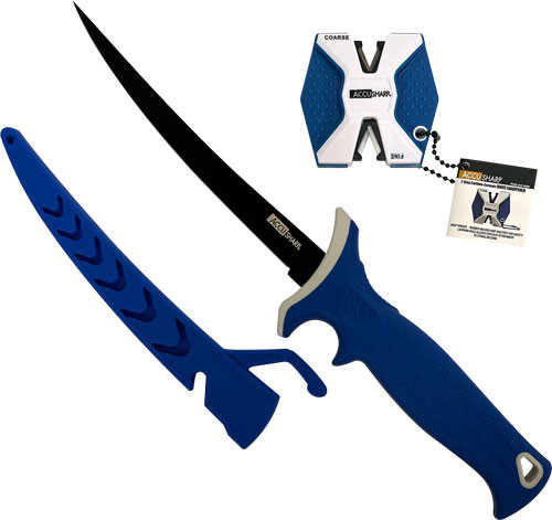 Fortune Products Accusharp Fillet Knife W/ Two- Step Carbide Sharpener 6.5"