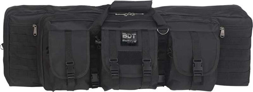 Bulldog 43" 2 Gun Tactical CSE 3 Large Access Pockets Black