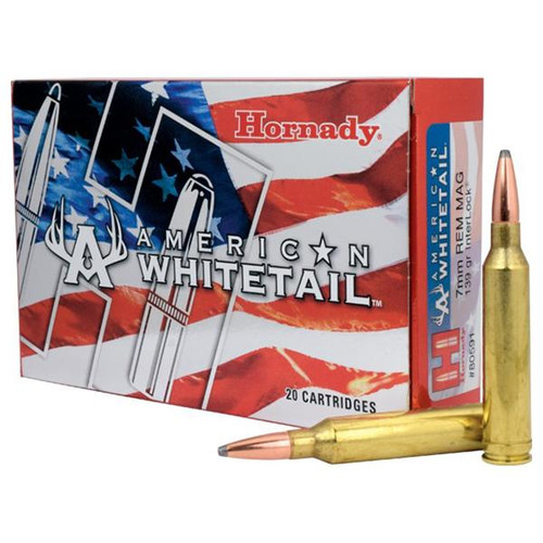 Hornady American Whitetail Rifle Ammunition 7mm Rem Magazine 139 gr SP 20/ct