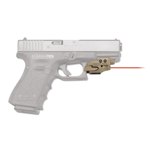 Crimson Trace Defender Rail Master Red Universal Handgun Laser Sight Tan