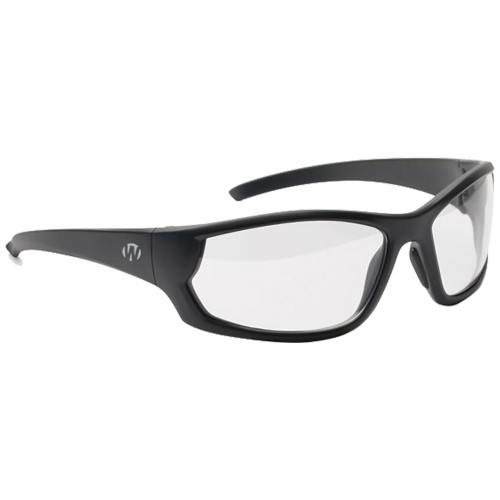 Walkers Game Ear Ballistic Eyewear Ikon Carbine Adult Clear Lens Black Frame - GWP-IKNFF1-CLR