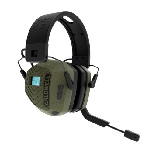 Aob Caldwell EMax Pro Series Electronic Ear Muffs 23dB BT Two Way Communication OD Green