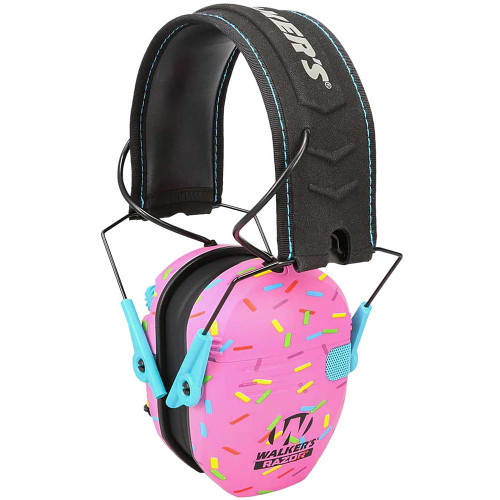 Walkers Game Ear Razor Slim Electronic Muff 23dB Pink Sprinkles