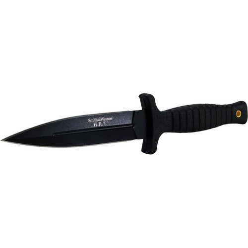 Battenfeld Knives S&W H.R.T. False Edge Fixed Knife 4-7/10" Dagger Blade Black