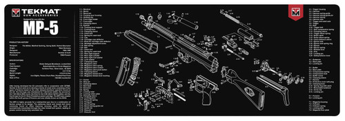 GSM TekMat 12x36 Gun Cleaning Mat - HK MP5