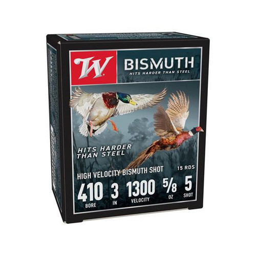 Winchester Bismuth Shotshell  410ga 3" 9/16oz 1300 fps #4 15/ct