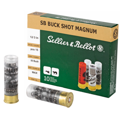 Sellier & Bellot S&B 12GA 3" 00 15PEL
