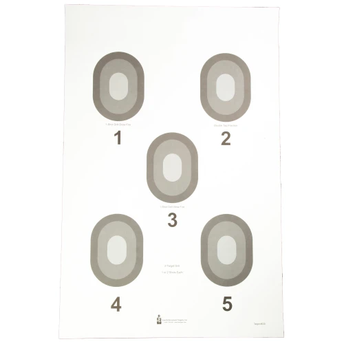 Action Target 5 Bullseye CRM 100 Pack Targets - #530-100