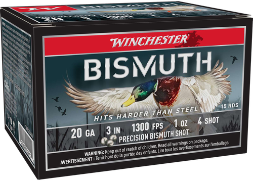 Winchester Ammo 20Gauge 3" 1oz 4Shot 15 Per Box/10 Case