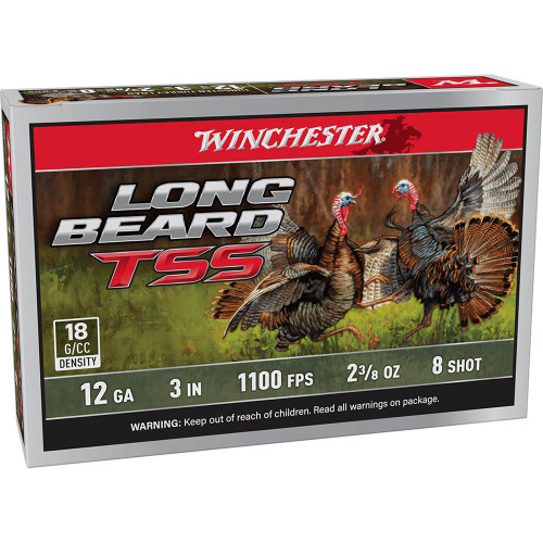 Winchester Long Beard TSS Shotshells 12ga 3" 2-3/8oz 1100 fps #8 5/ct