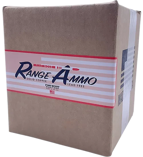 Fort Scott Munitions Range Flat Nose 5.56 NATO Ammo 80gr Solid Copper 500 Rounds - 556-055-SCVFNRA