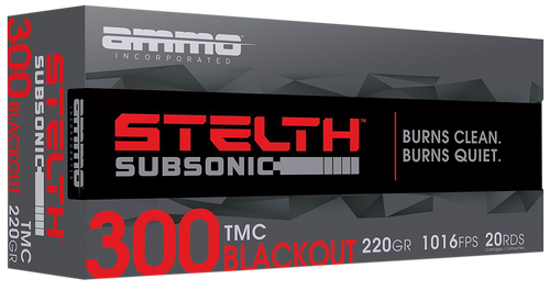 Ammo Inc stelTH 300Blackout 220gr Total Metal Case 20 Per Box/10