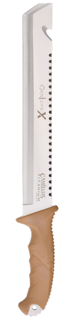Walkers Game Ear Camillus Carnivore X 12" Fixed Gut Hook/Machete Part Serrated - 19236