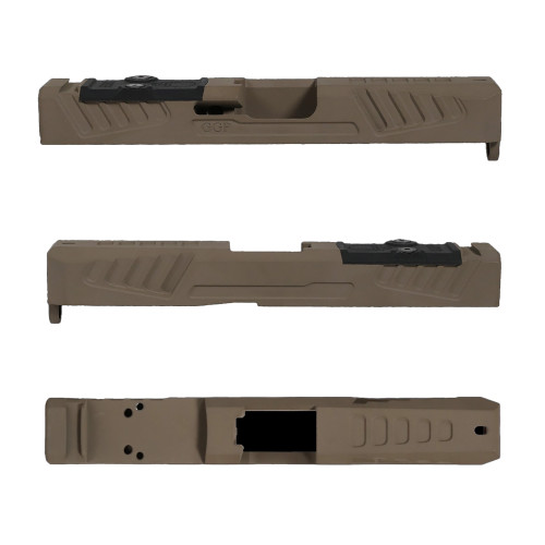 Grey Ghost Precision Slide For Glock 19 GEN5 RMR V5 FDE - GGP-19-5-OC-FDE-V5