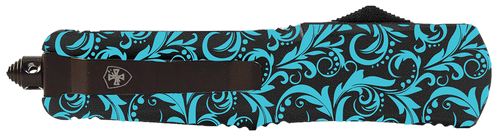 Templar Knife Gen II Maiden Teal Slim 3.50" OTF Tanto Plain Black Oxide Stonewashed 440C SS Blade, 5.50" Aluminum Handle, Glass Breaker