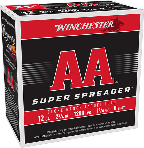 Winchester Ammo AA Super Spreader 12Gauge 2.75" 1 1/8oz 25 Per Box/10 Case