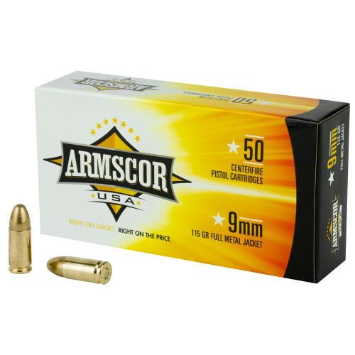 ARMSCOR 9MM 115GR FMJ 50