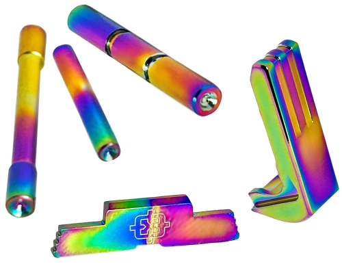 Cross Armory 3 Piece Upgrade Kit Glock 43 Rainbow Aluminum - CRG43SOKRB