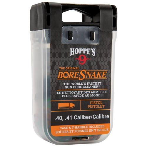BORESNAKE DEN WITH CASE & T-HANDLE - PISTOL & REVOLVER .40, .41 CALIBER