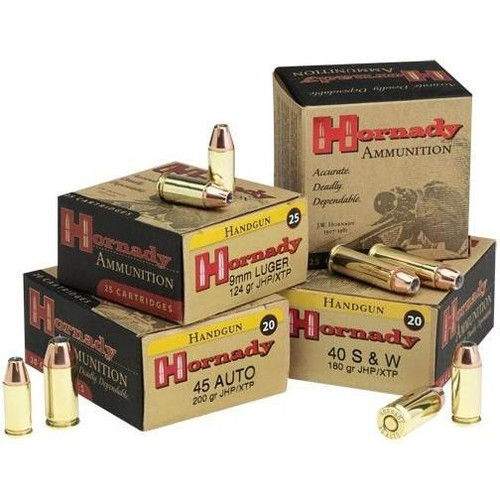 Hornady Custom Handgun Ammunition 9mm Luger 124 gr XTP 25/ct