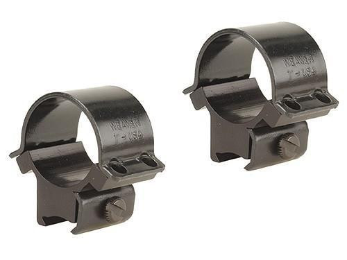Weaver .22 Tip-Off Ringmount for 3/8" Grooved Receiver - 1" Sure Grip Black