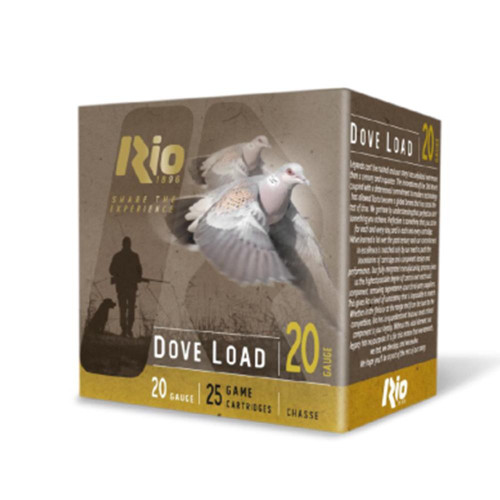 Rio Dove Load Shotshells 20 ga 2.75" 7/8oz #8 25/ct