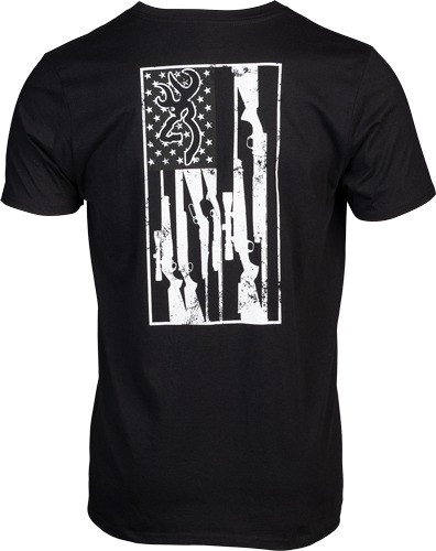 Browning Stainless T-Shirt Legacy Flag Black Xlarge